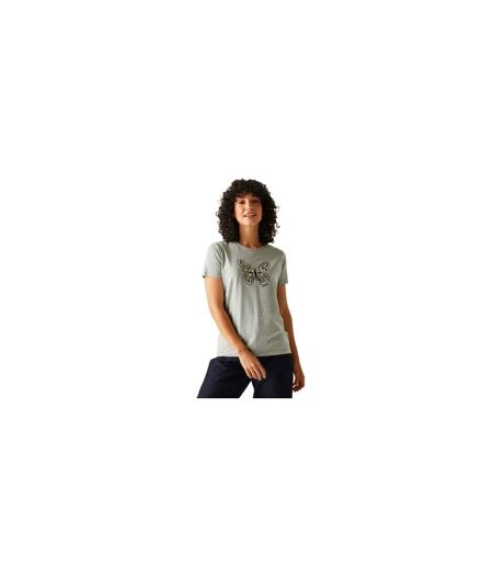T-shirt Motif/style Papillon Filandra Vx Femme Gris Chiné Regatta