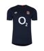Umbro Mens 23/24 England Rugby Gym T-Shirt (Navy Blazer/Dress Blue/Flame Scarlet)