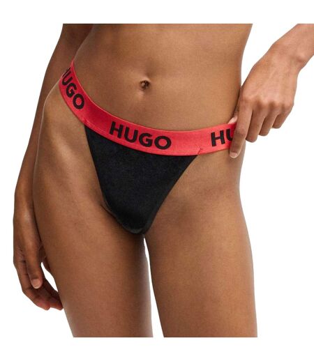 String Style Logo Femme Noir Hugo