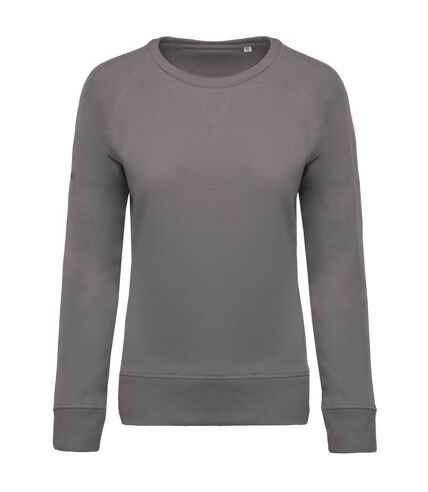 Sweat shirt coton bio - Femme - K481 - gris storm