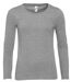 T-shirt manches longues FEMME - 11425 - gris chiné