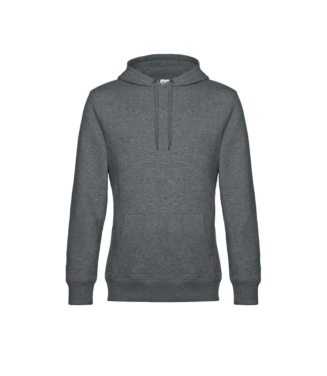Mens King Hooded Sweater Gris Moyen Chiné B&C-1