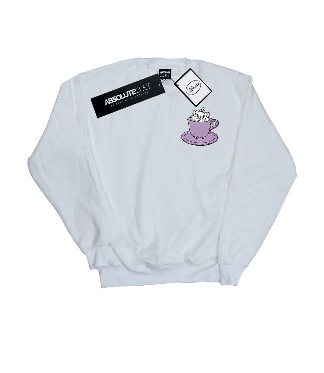 Disney - Sweat ARISTOCATS MARIE IN CUP BREAST PRINT - Femme (Blanc) - UTBI13351-1