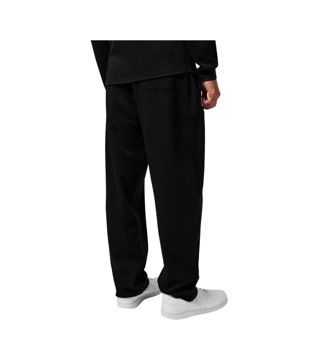 Mens Plain Jogging Bottoms Black Everlast-2