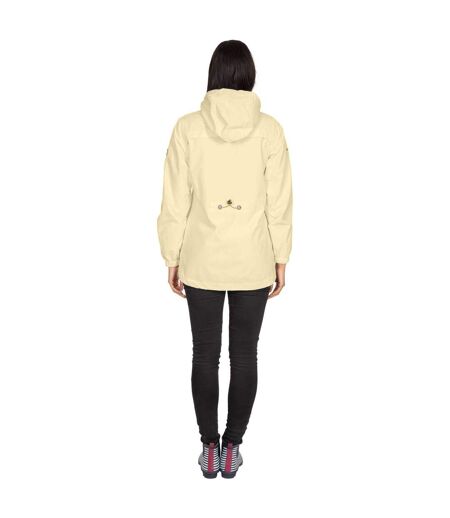 Womens/ladies Flourish Waterproof Jacket Pale Maize Trespass