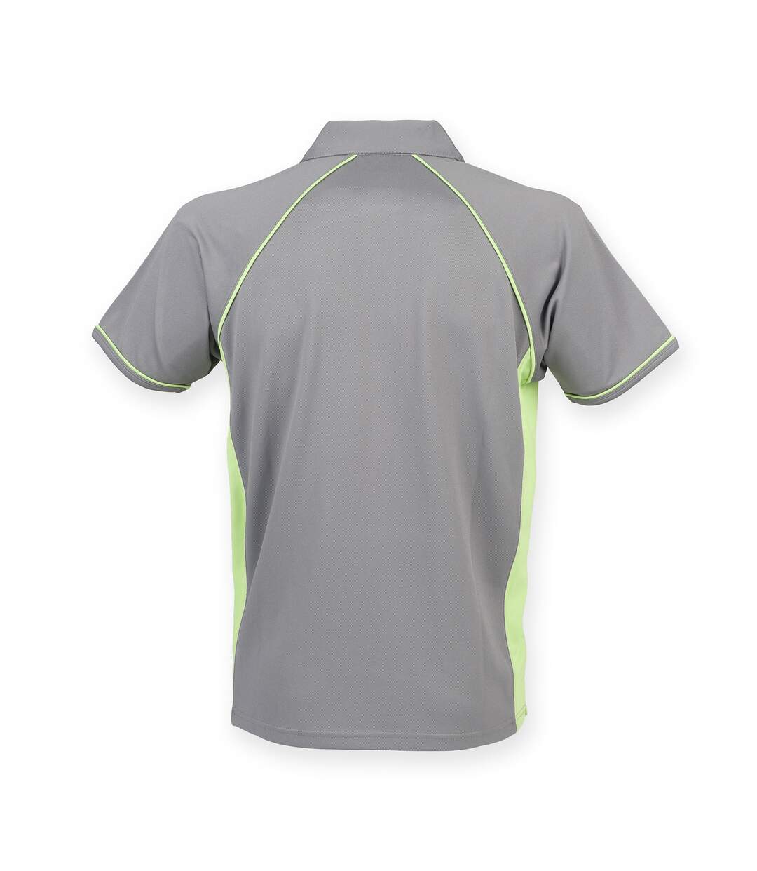 Polo sport à manches courtes homme gris/vert citron Finden & Hales