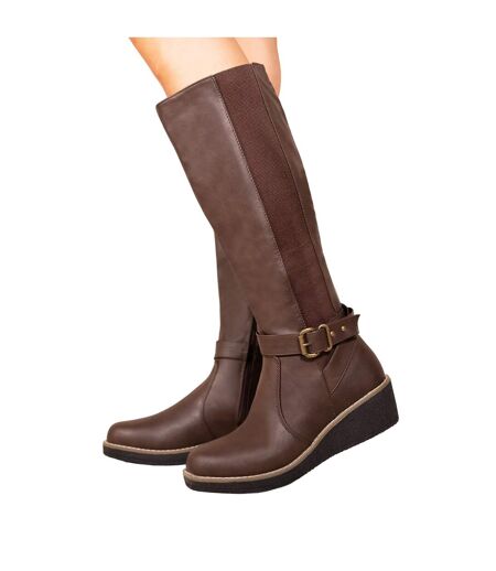 Bottes hauteur genoux ayleen femme marron Where´s That From Where´s That From