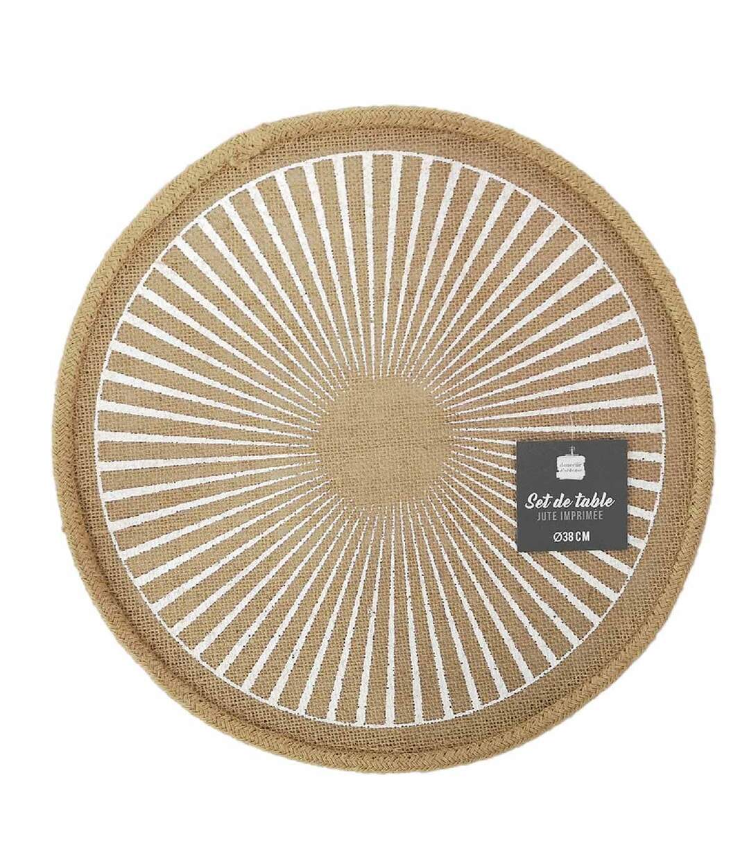 Set de Table en Jute Soleimio 38cm Naturel-3