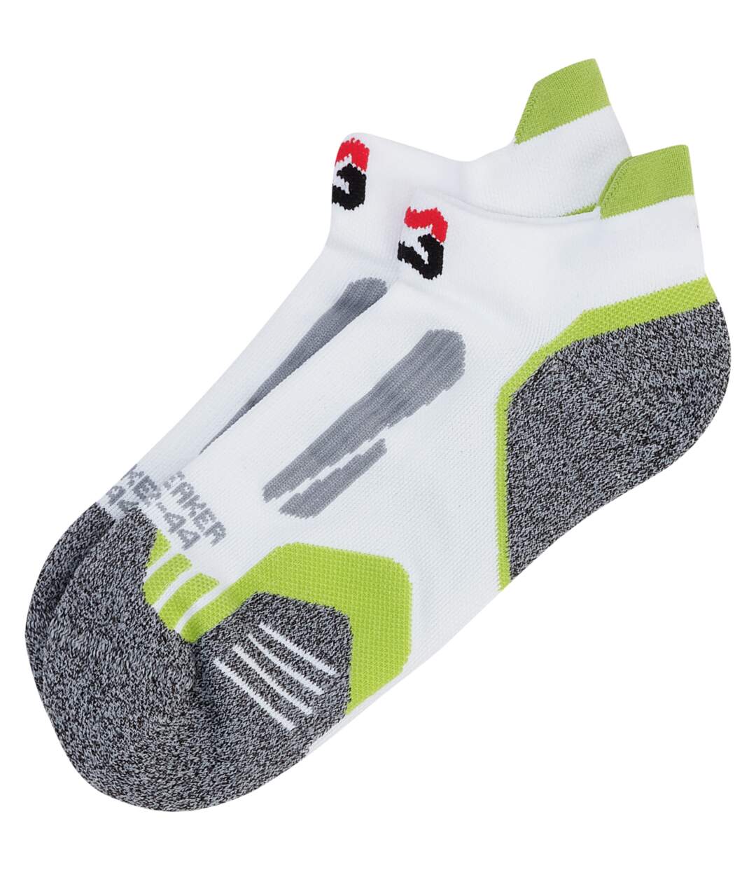 Chaussettes sneakers de travail Würth MODYF blanches/vertes