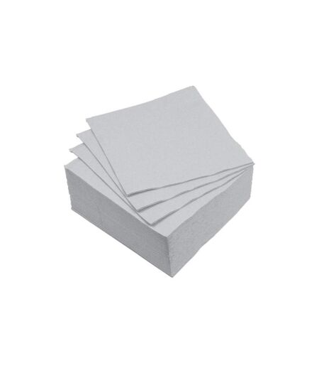 Lot de 40 Serviettes en Papier Cocktail 25x25cm Gris