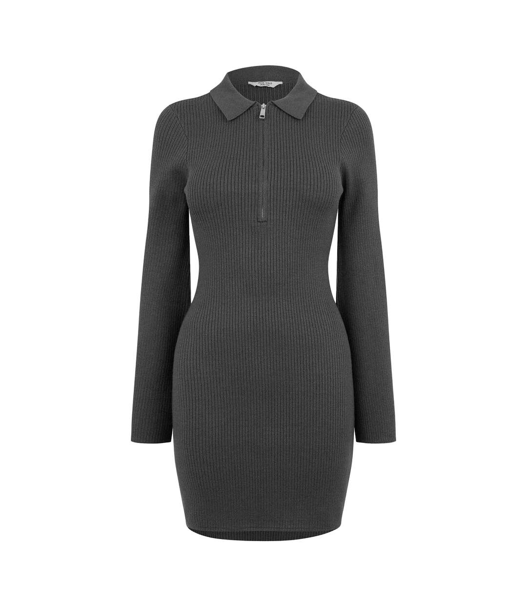 Robe Chemisier Courte Femme Gris Jack Wills-1