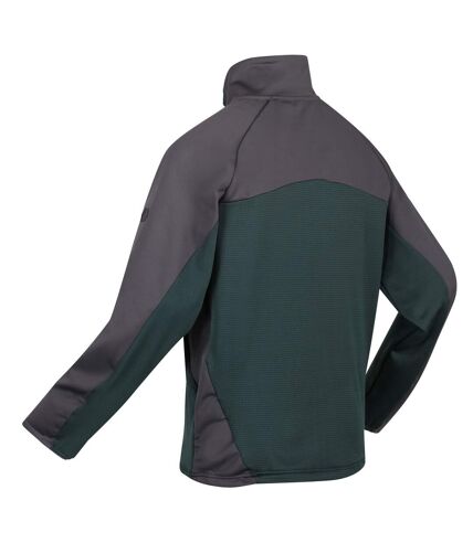Regatta Mens Highton III Full Zip Fleece Jacket (Green Gables/Dark Grey)