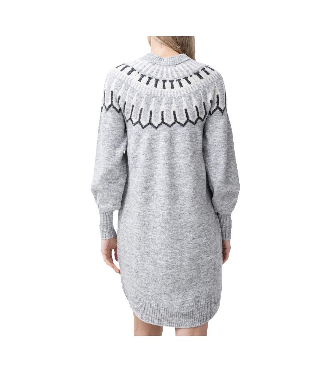 Robe en maille Grise Femme Vero Moda Simone-2
