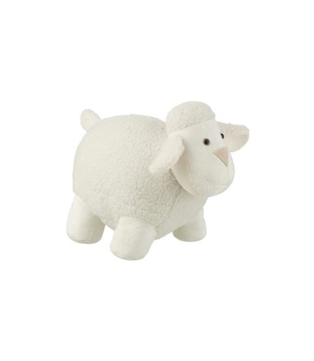 Cale-Porte Déco Mouton 43cm Blanc