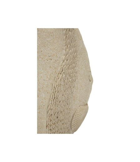 Statuette Poisson en Résine Sand 25cm Beige