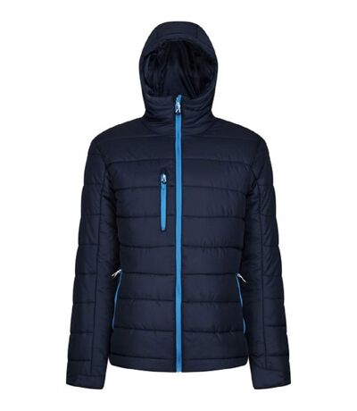 Doudoune à capuche - Homme - TRA241 - bleu marine et bleu clair