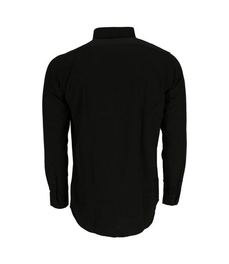 Mens Oxford Long-sleeved Shirt Black Scotch And Soda