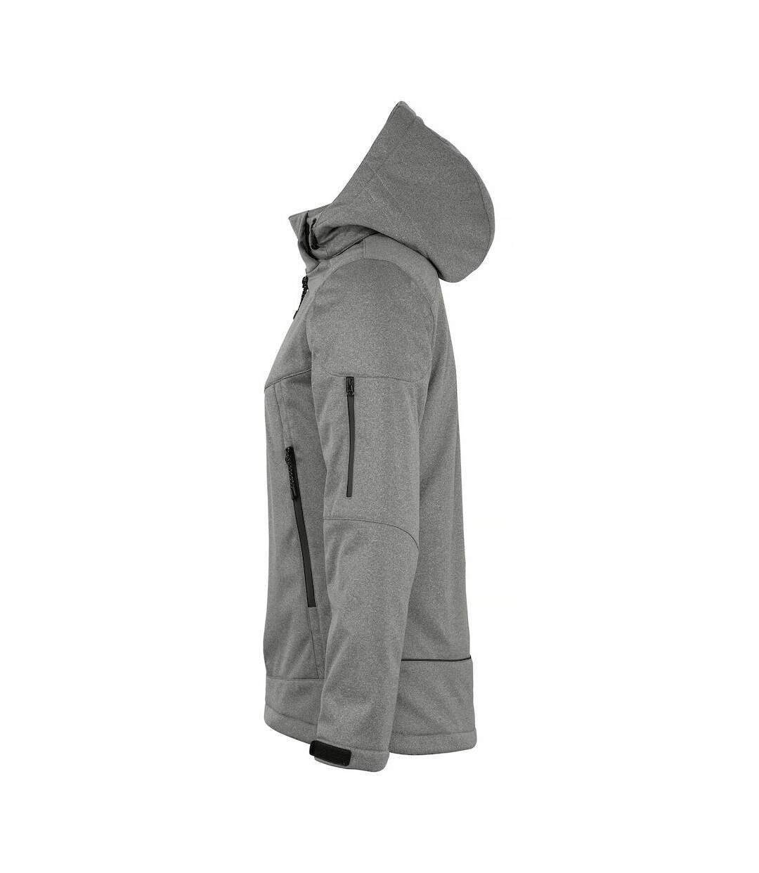 Womens/ladies Grayland Padded Jacket Anthracite Melange Clique-3
