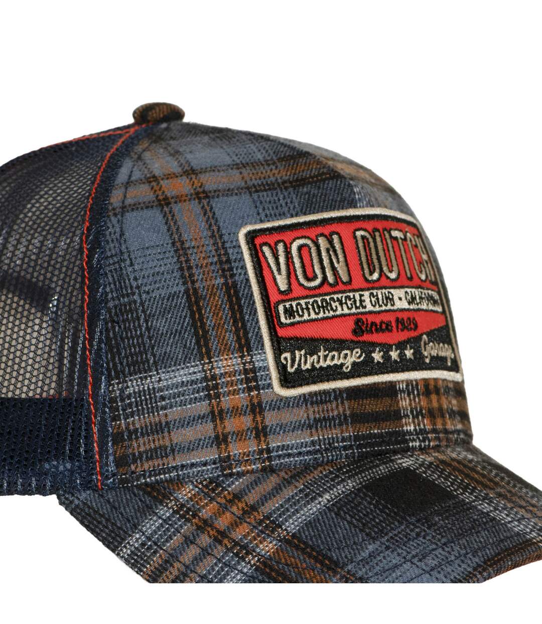 Casquette baseball  à carreaux avec patch Carrreaux09 Vondutch-2