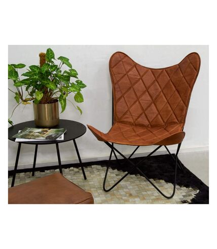 Fauteuil Butterfly en cuir