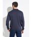 Pull col polo boutonné jacquard manches longues laine-2
