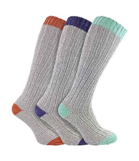 Sock Snob - 3 paires de chaussettes femme extra longues en laine douce et chaude