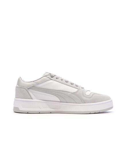 Baskets gris/blanc homme puma court classic street