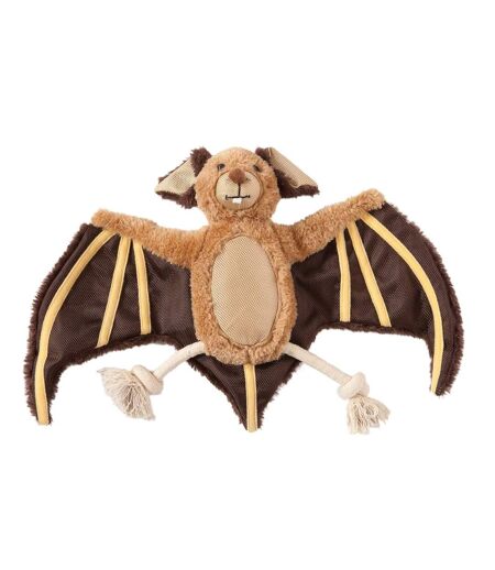 Bertie the bat plush dog toy 10in brown Danish Design