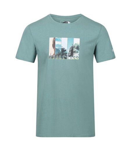 Regatta Mens Breezed III Mountain T-Shirt (Ivy Moss)