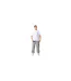 T-shirt Motif/style Badge 2.0 Homme Blanc Mercier-1