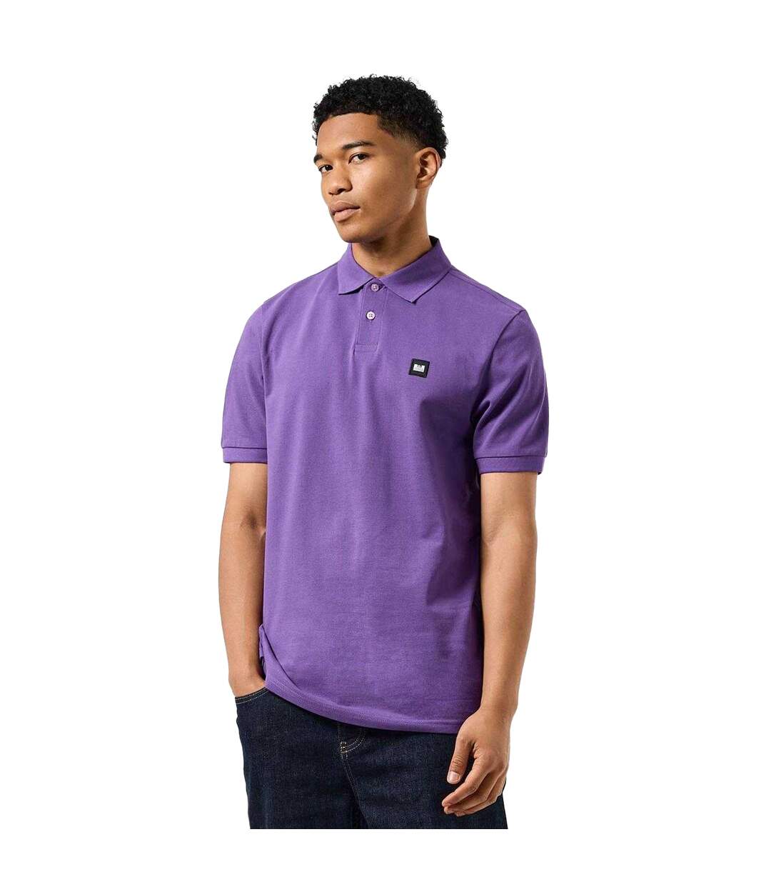 Polo Style Badge Caneiros Homme Violet Weekend Offender-1