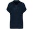 Polo en lin - Femme - PATS221 - bleu marine-1