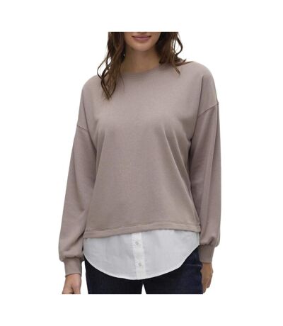 Sweat beige femme vero moda yoyo - m