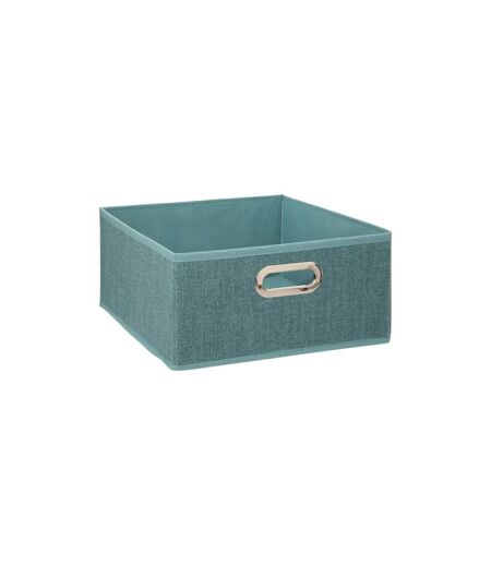 Boîte de Rangement Pliable Premium 15x31cm Pétrole Chiné