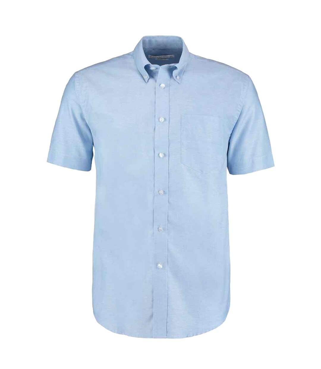 Chemise Manches Courtes Travail Homme Bleu Clair Kustom Kit-1
