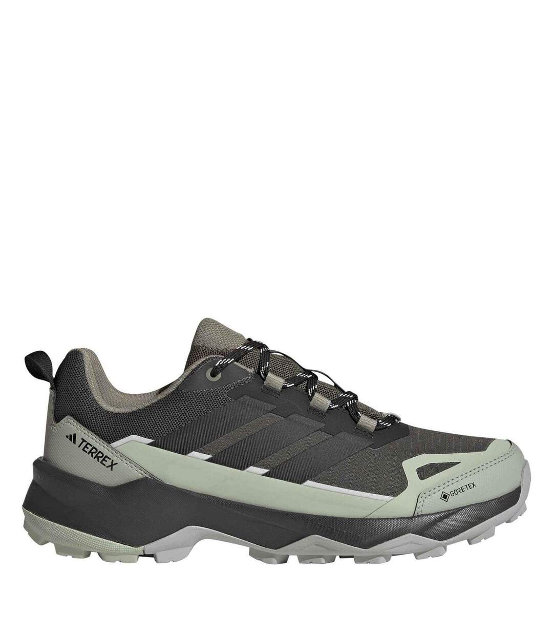 Mens Terrex Skychaser Ax5 Gore-tex Hiking Shoes Carbon Grey Green Adidas-1