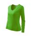 T-shirt Manches Longues Elegance Femme Vert Malfini-3