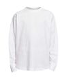 Build Your Brand Mens Cut-On Oversized T-Shirt à manches longues (Blanc) - UTRW8512
