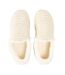 Womens/ladies Tweed Casual Slippers White Toms-3
