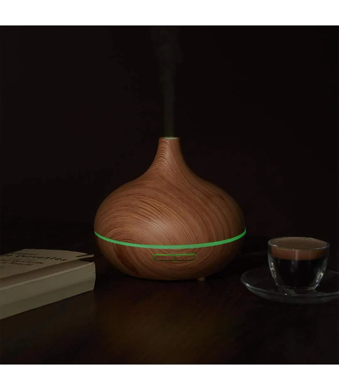 Diffuseur d'Ambiance Lumineux LED 300ml Marron-5