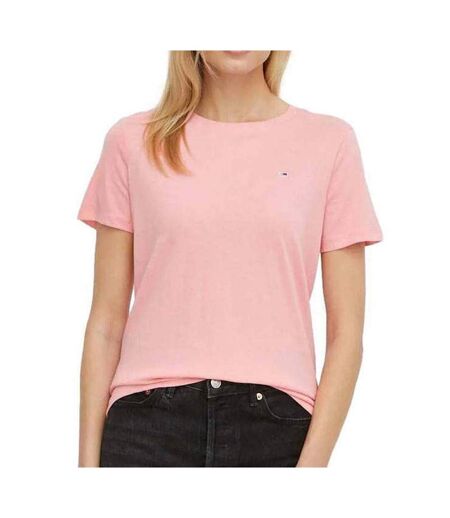 T-shirt rose femme tommy hilfiger tjw - l