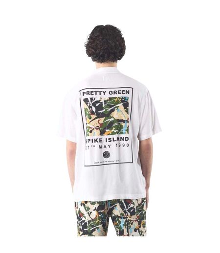 Chemise Manches Courtes Spike Island Homme Blanc Pretty Green