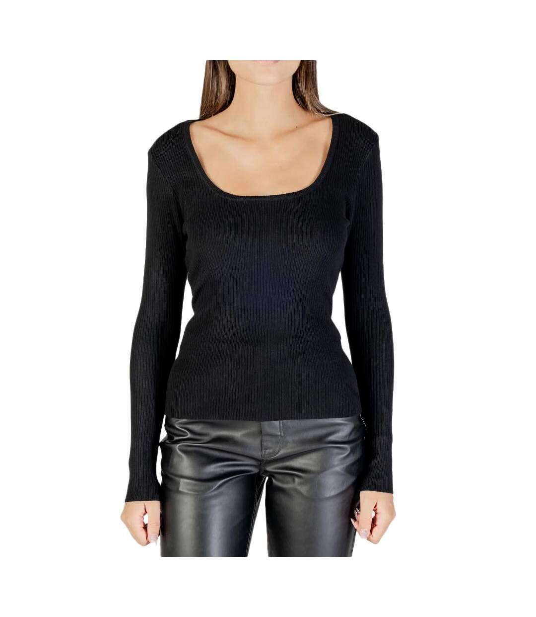 Pull noir femme morgan manon-1