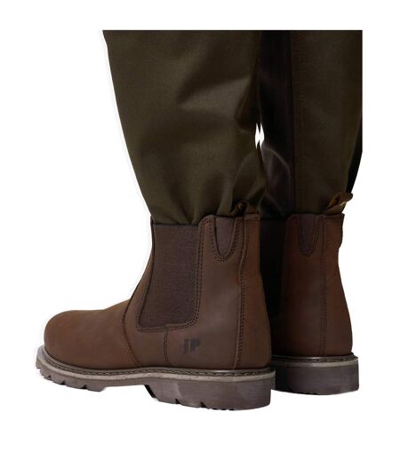 Mens Leather Safety Dealer Boots Brown Jack Pyke