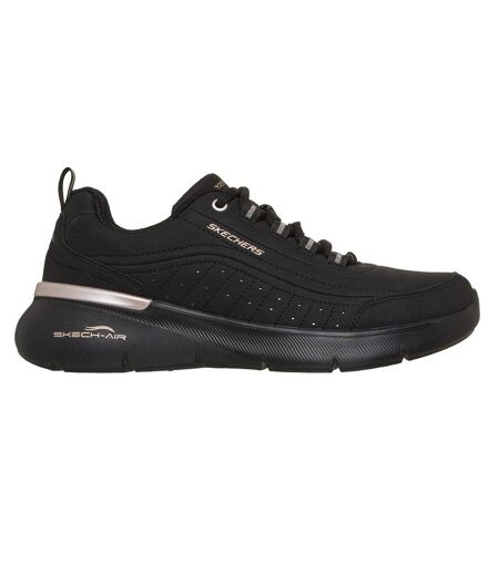 Baskets Sketch-air Dynamight Femme Noir Rose Doré Skechers