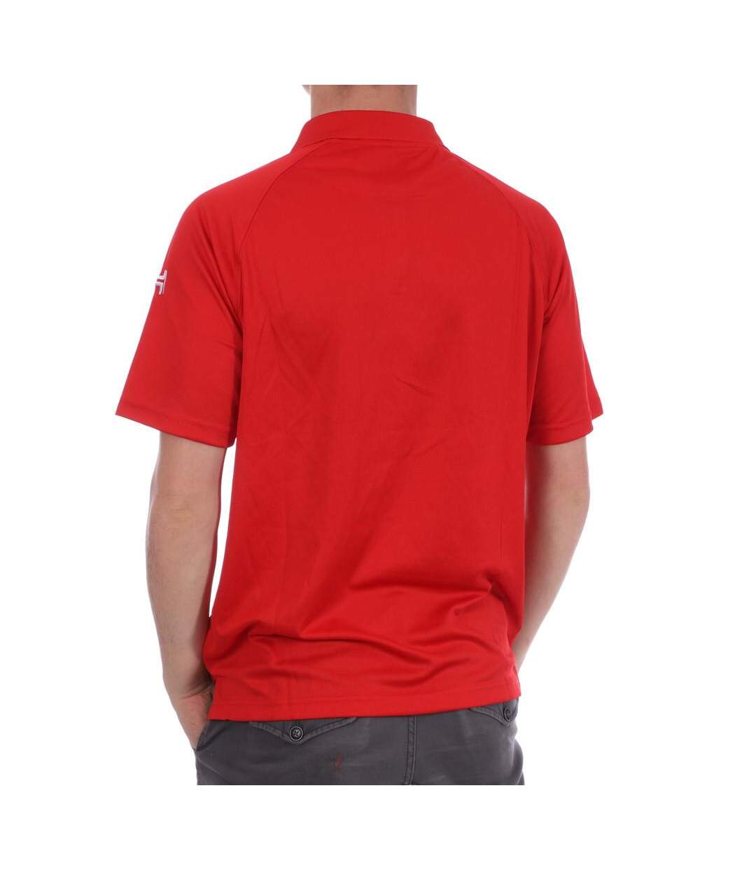 Polo rouge homme hungaria training premium-2