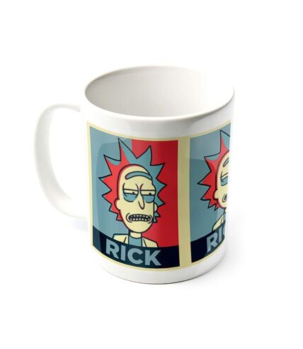 Rick And Morty Campaign Mug (White/Red/Blue) (One Size) - UTPM1652