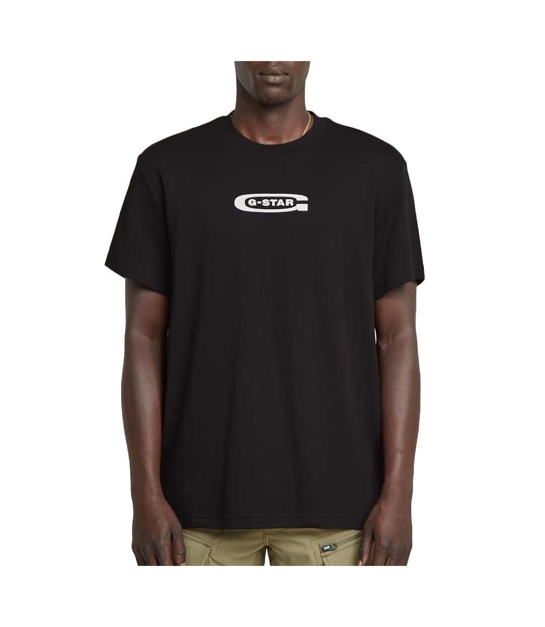 T-Shirt noir homme g-star raw old skools-1