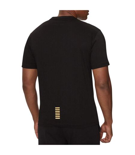 T-shirt Homme Noir Jaune Or Emporio Armani EA7