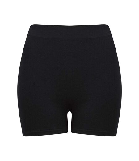 Womens/ladies seamless shorts black Tombo